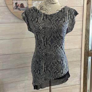 *JW Snake Skin Print Top S